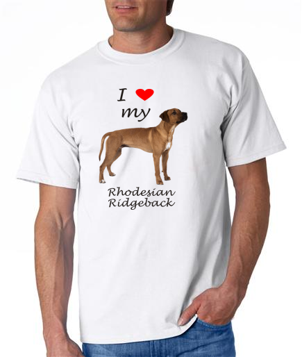 Dogs - Rhodesian Ridgeback Picture on a Mens Shirt